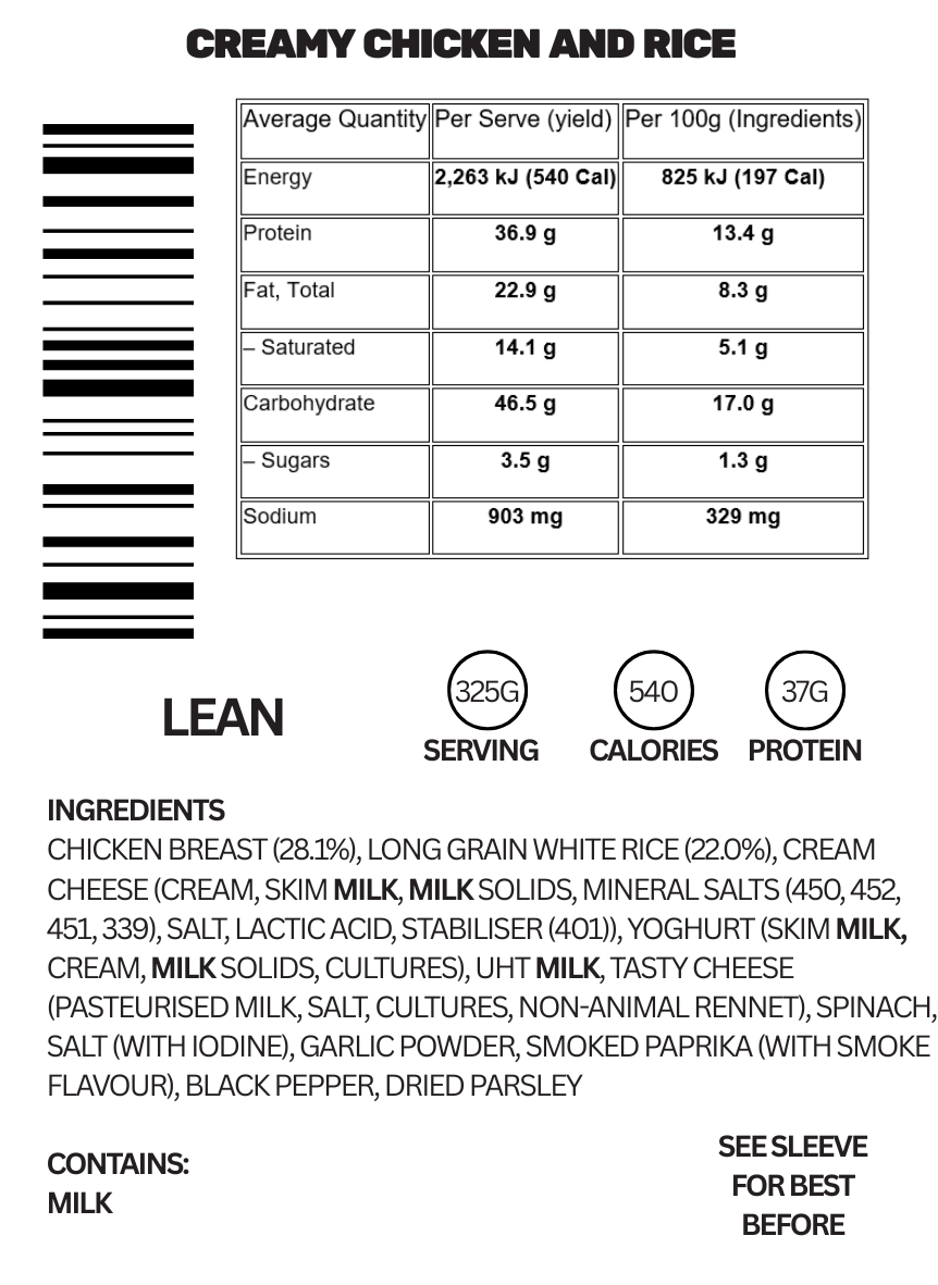 CREAMY CHICKEN & RICE