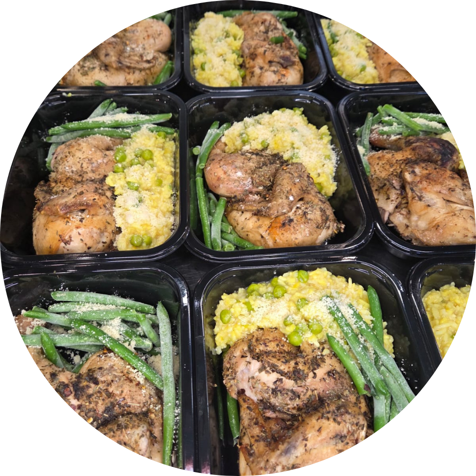Tarragon Roast Chicken & Pea Risotto