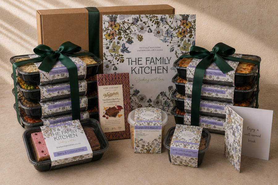 What can I send Mum and Dad? Meal care packages for parents with chef-made meals, treats and a personal card