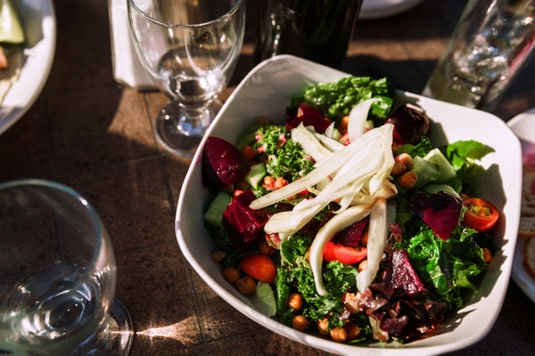 A fresh, light low-calorie meal