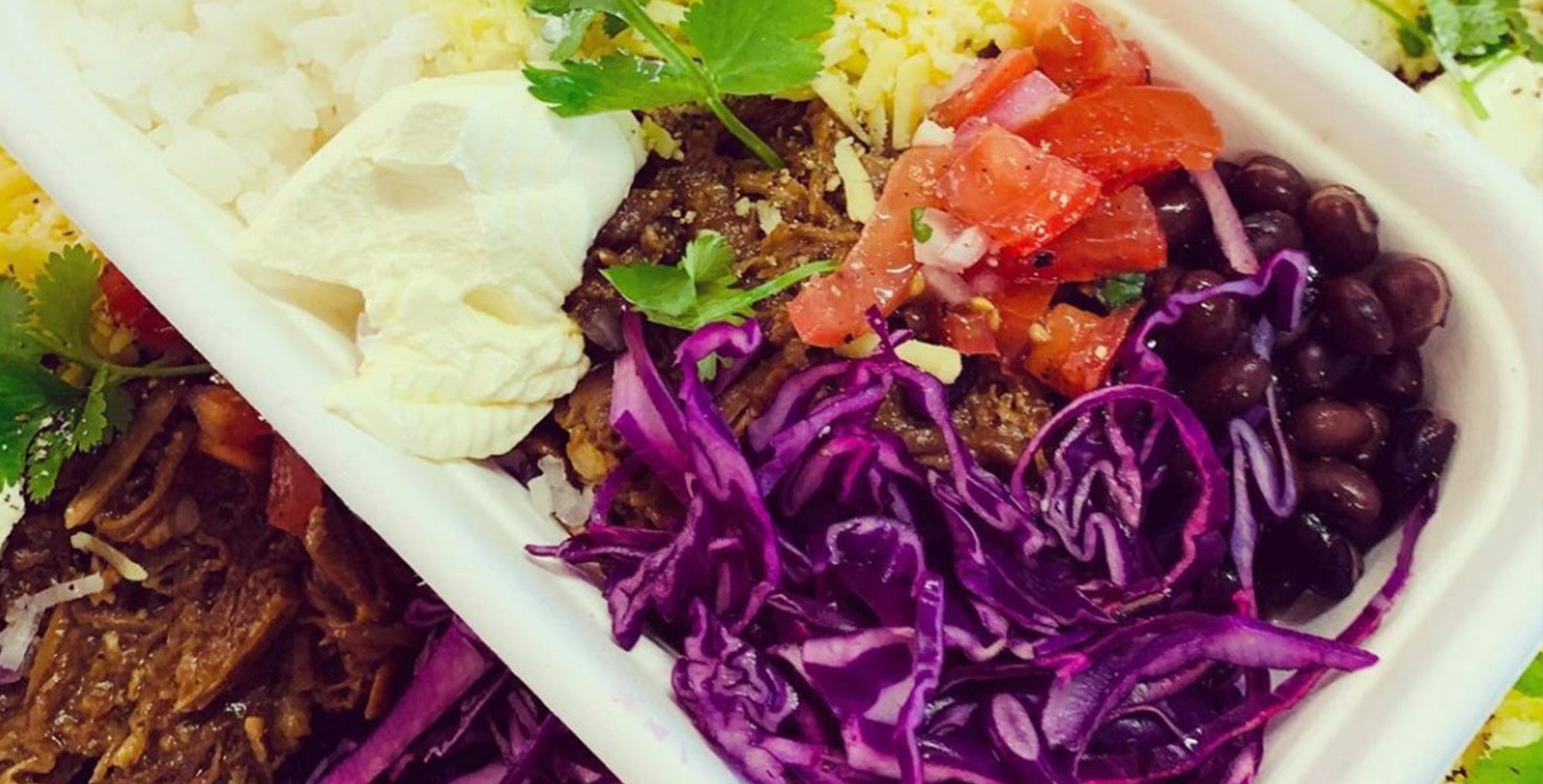 A colourful chef-made dinner bowl