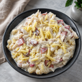 Chicken & Bacon Mac - Low Carb | The Family Kitchen