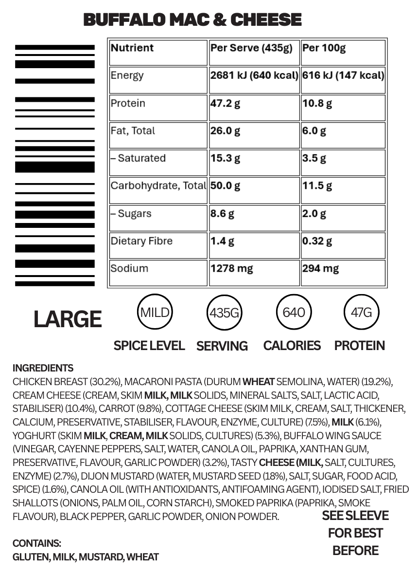 BUFFALO CHICKEN MAC & CHEESE