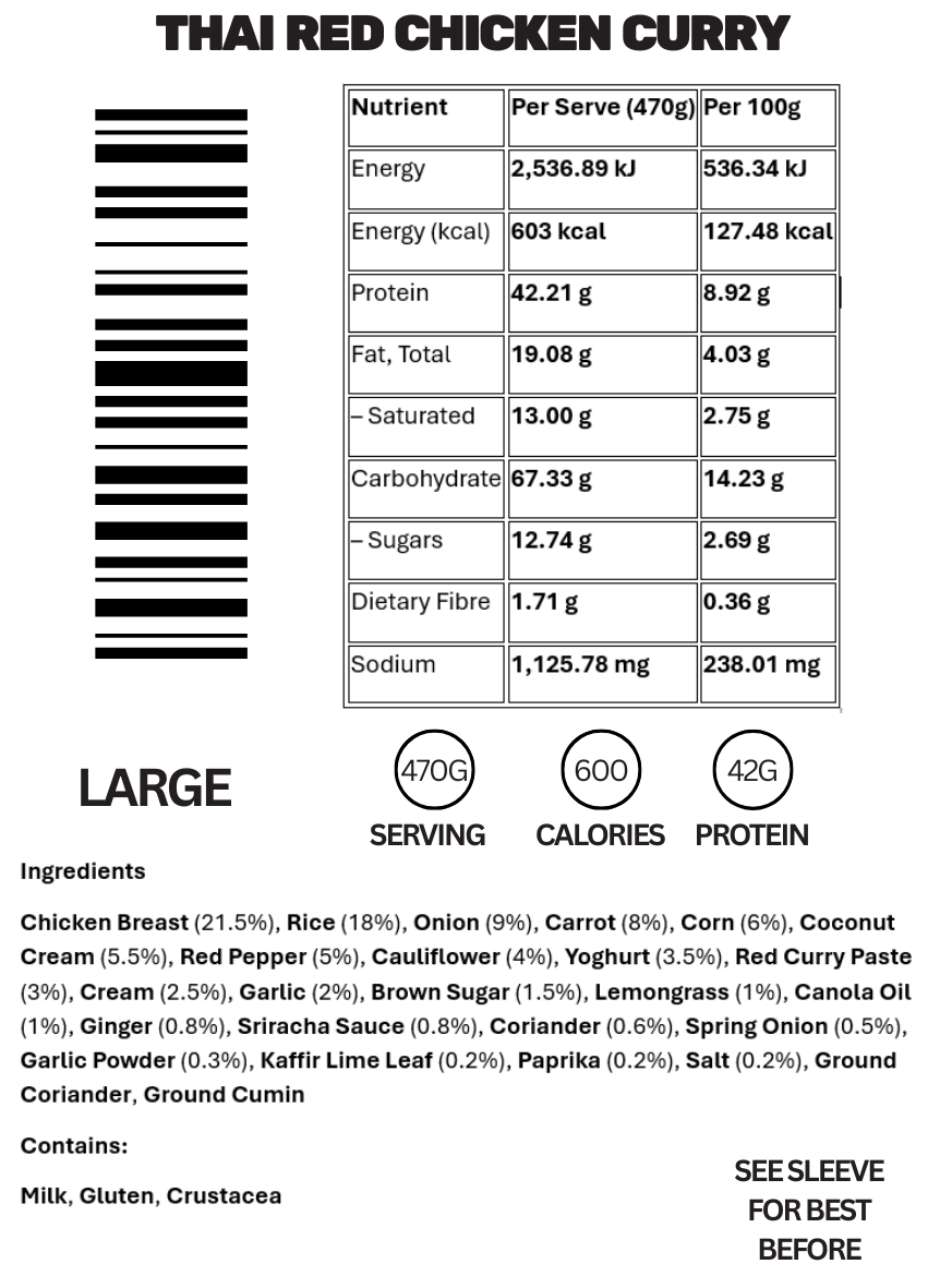 Thai Red chicken curry