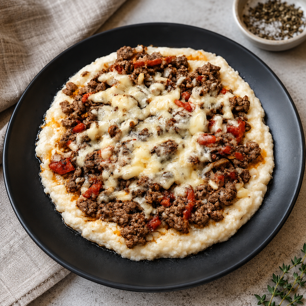 Philly Cheese Beef On Cauli Mash - Low Carb – chef-prepared ready meal, delivered NZ wide by The Family Kitchen
