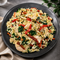 Tuscan Chicken Couscous - Low Carb | The Family Kitchen