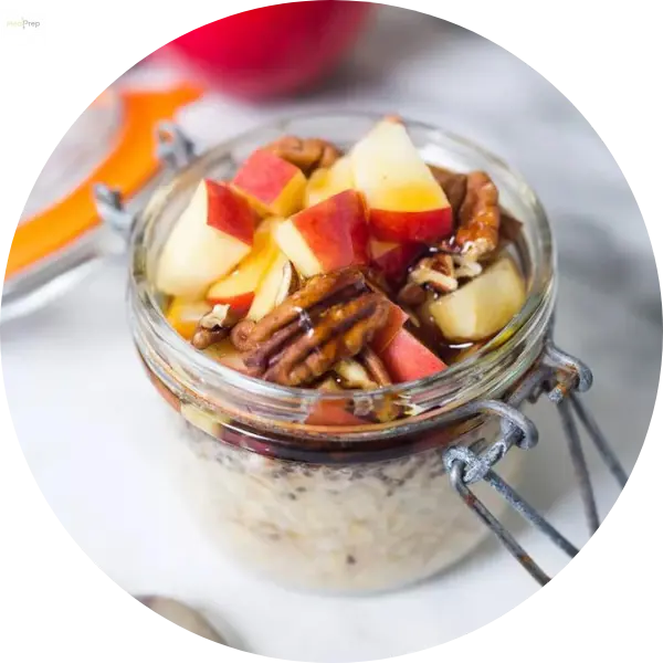 Cinnamon Apple Overnight Oats Meal Prep