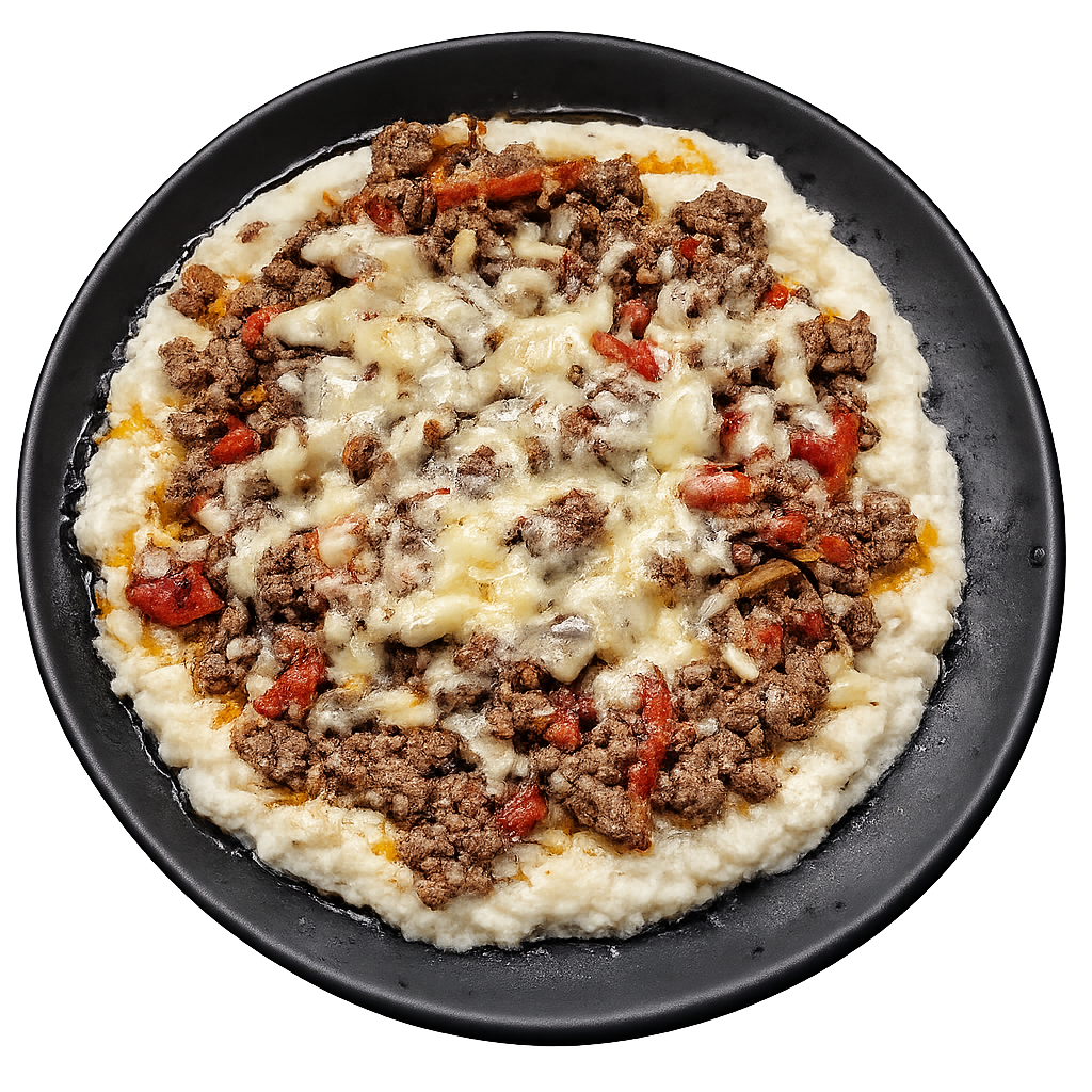 Philly Cheese Beef on Cauli Mash - Low Carb | The Family Kitchen
