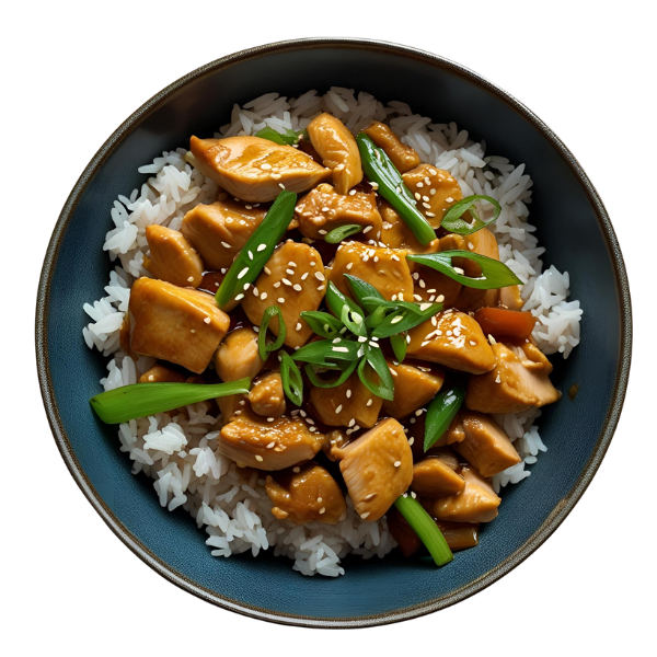 Braised Asian Chicken and Rice