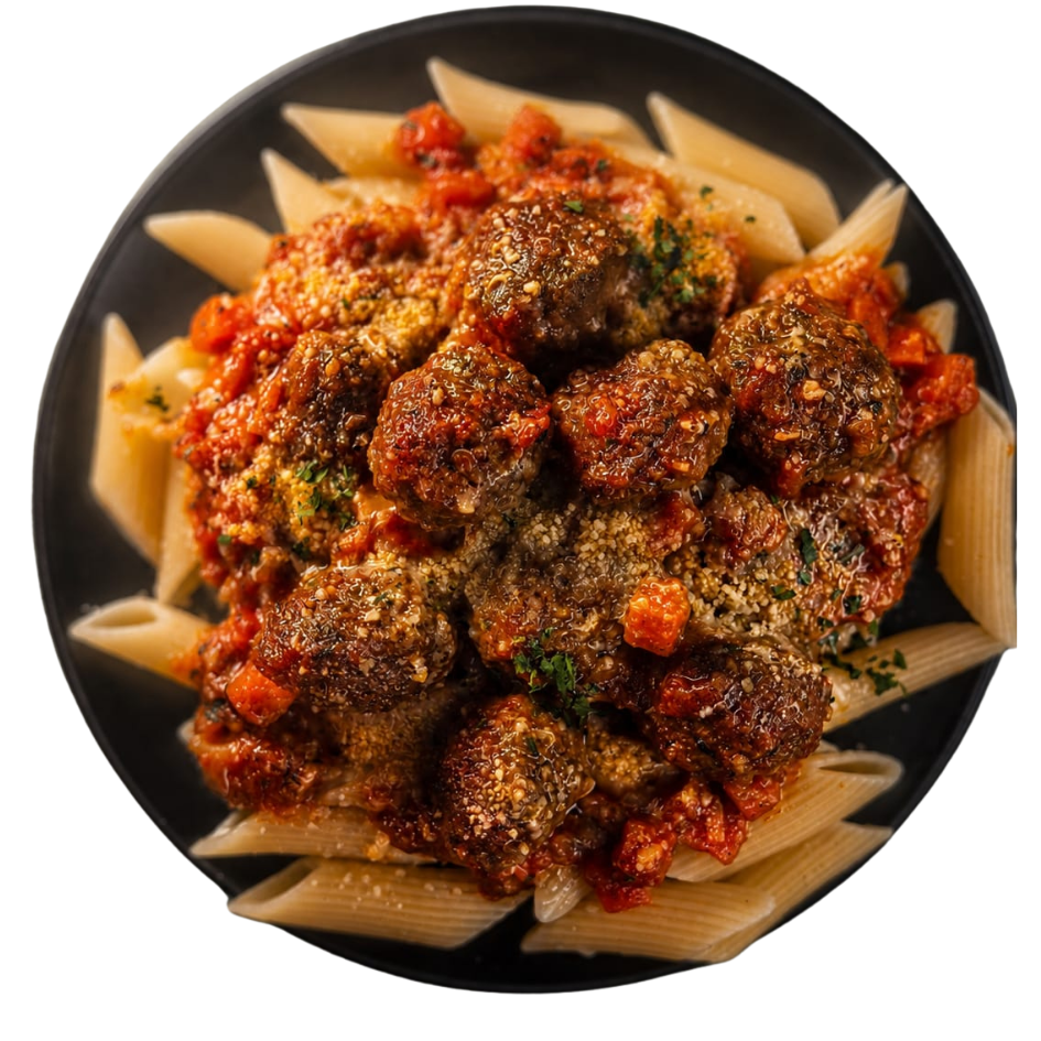 Meatball Penne - Gourmet | The Family Kitchen