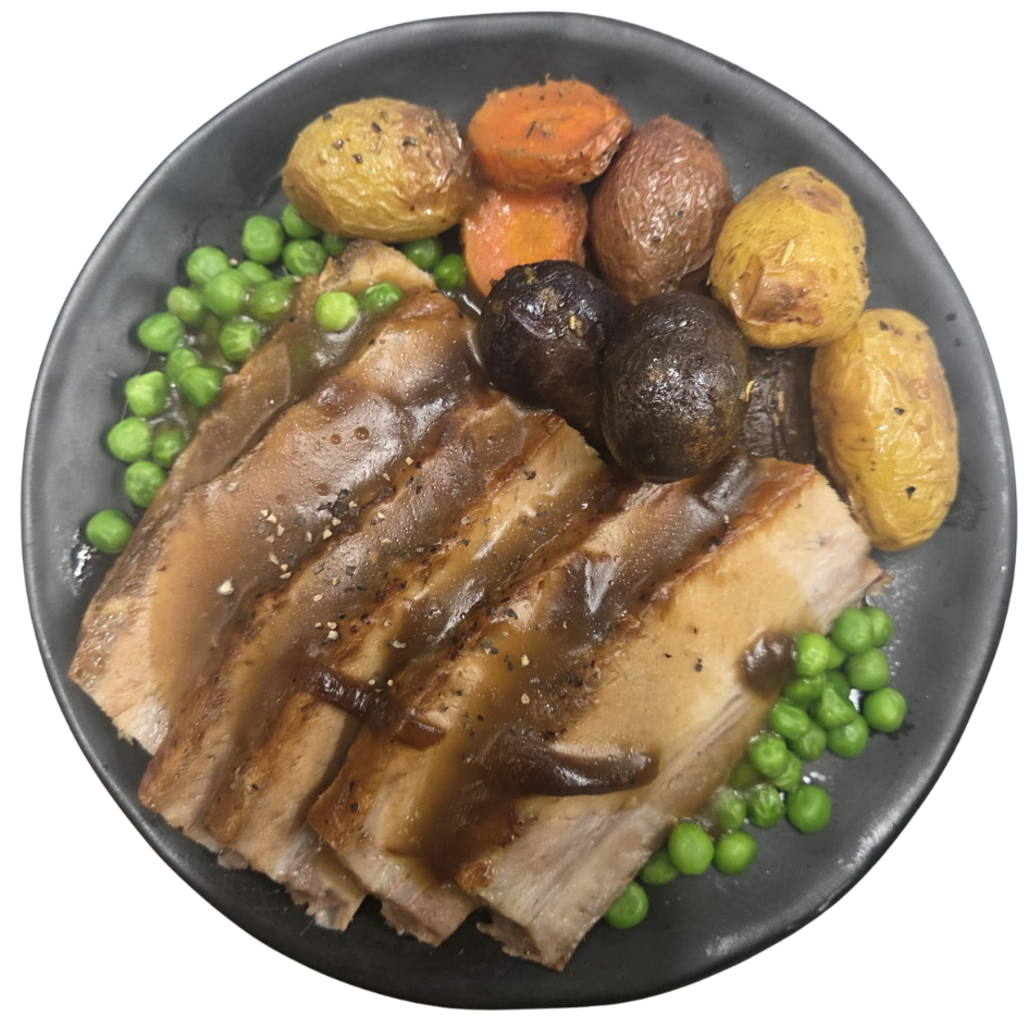 Slow Roast Pork Belly & Piccolo Potatoes - Gourmet | The Family Kitchen