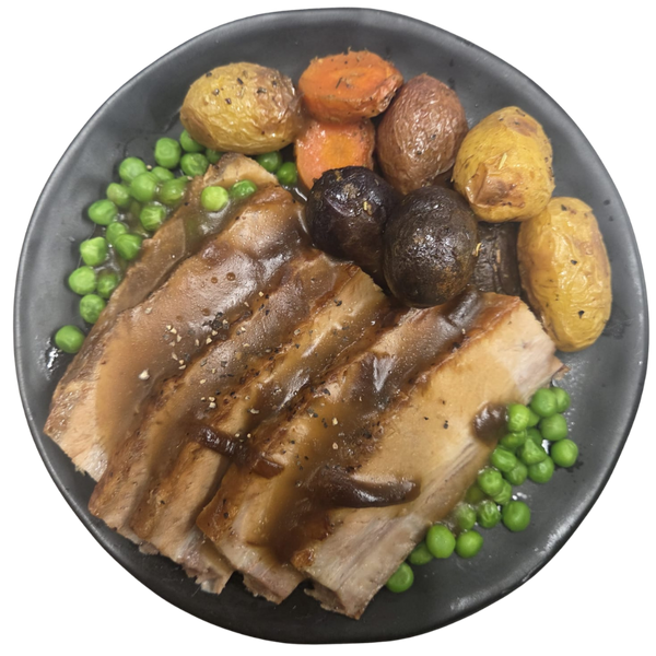 Slow Roast Pork Belly & Piccolo Potatoes  - Gourmet – chef-prepared ready meal, delivered NZ wide by The Family Kitchen