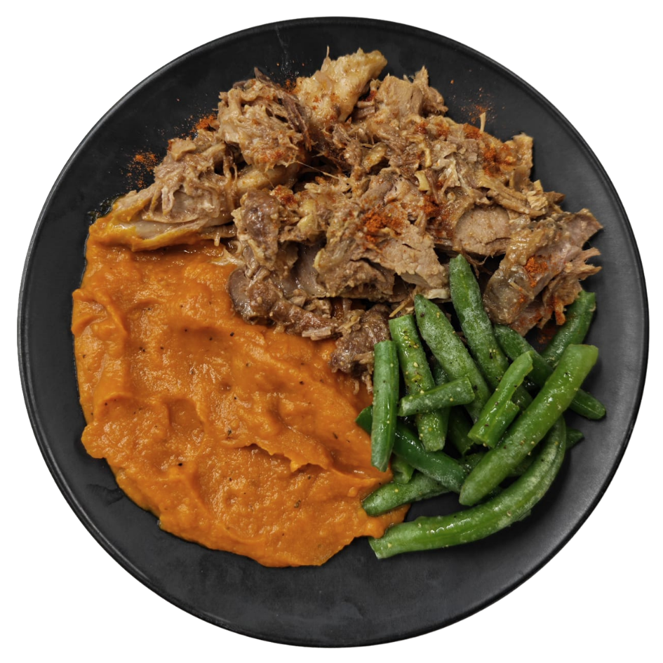 Slow Cooked Pork & Pumpkin Mash - Low Carb | The Family Kitchen
