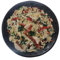 Tuscan Chicken "Couscous" - Low Carb