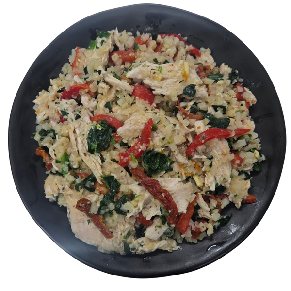 Tuscan Chicken "Couscous" - Low Carb – chef-prepared ready meal, delivered NZ wide by The Family Kitchen