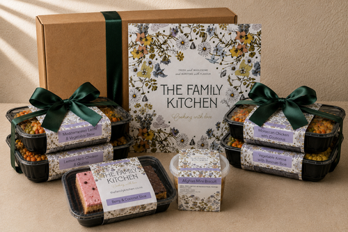 The Family Kitchen Couples Box with four chef-made meals and two desserts for two nights off cooking.