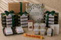 The Family Kitchen Grand Celebration gift with twelve chef-made meals, six desserts, Whittaker's chocolate, Toblerone, roasted peanuts and a premium card.