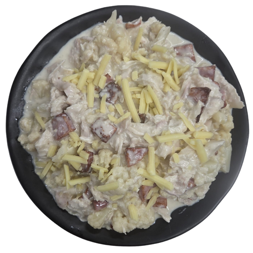 Chicken & Bacon "Mac" - Low Carb | The Family Kitchen