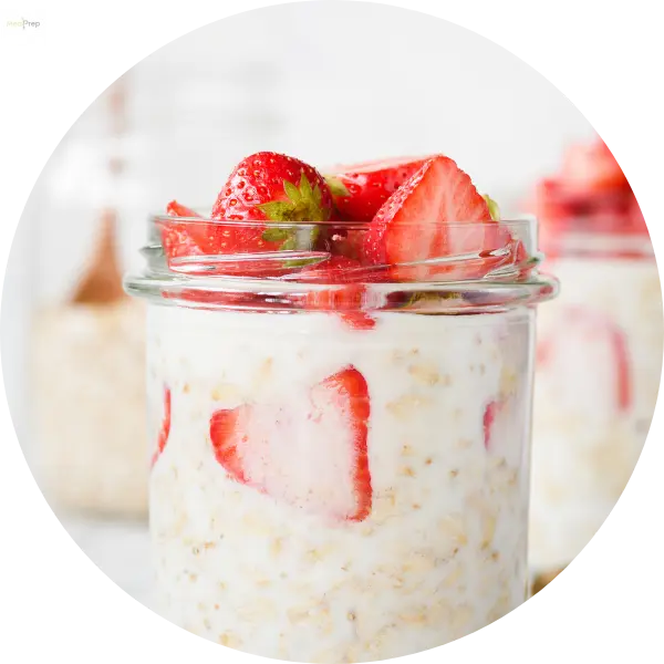 Strawberry Jam Overnight Oats Meal Prep